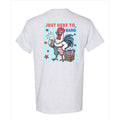 Rooster Just Here To Bang Beer & Fireworks 4th of July Tee