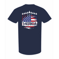 'Merica Jet Flyover Patriotic Back Print T-Shirt